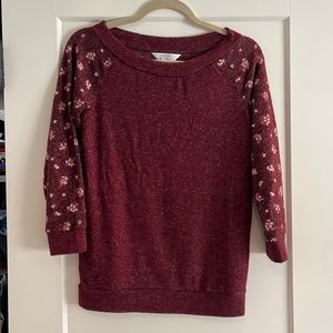 Market and Spruce Paulsen brushed knit top